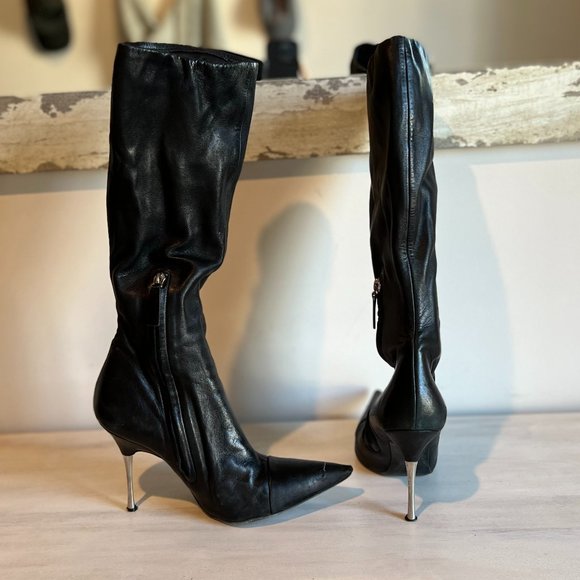 Steven by Steve Madden Tall Knee Length Leather Boots - Picture 2 of 6